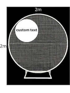 Mesh and custom signage package