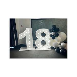 Light Up Number Hire: Giant 18 Light-Up Number Hire | 18th Birthday Auckland