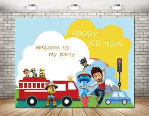 Products: Paw Patrol Photography­ Background Eco Polyester Backdrops 2m x 1.5m Balloon Party Box