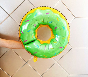 Products: 75x70cm Green Dount Balloon Balloon Party Box