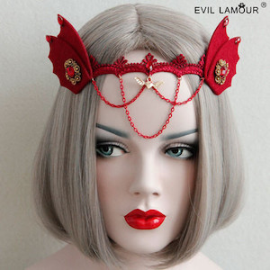 Halloween Cross Design Color Red Barrettes Balloon Party Box