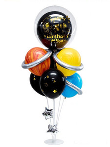 Products: Anagram From US - Galaxy Theme Balloon Stander Set Balloon Party Box