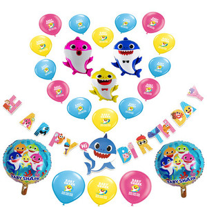 Products: Baby Shark Themed Balloon Party Box Balloon Party Box