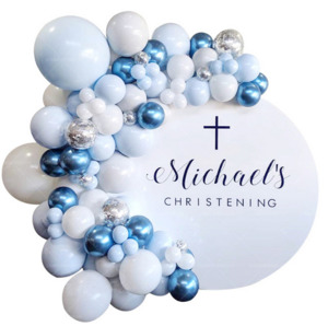 Baby Blue Balloon Combination Set-Blue 102pcs Balloon Party Box