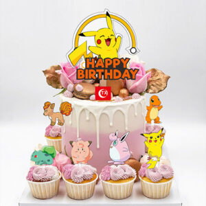 Pokemon theme cake topper 16pcs