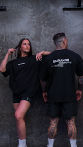 Legacy Tees Ss2020: Oversized Training Club Tee | Obsidian