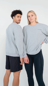 Winter Range: Oversized Box Crew | Grey Marle