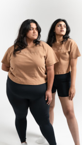 Womens Styles: Luxe Crop Tee | Mocha