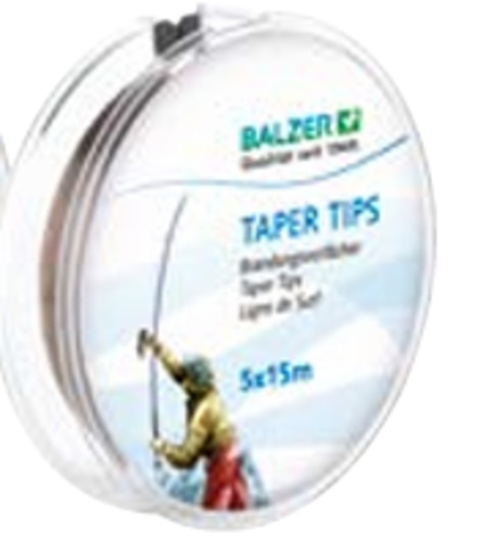 Tapered leader line for Fly fishing & Surfcasting 15m Leader