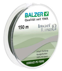 Fishing Lines: Braided Line - Iron Line 8 Green 150m
