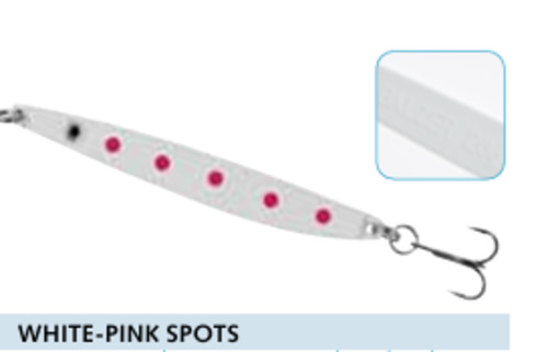 Colonel Z Seatrout Jig White/Pink Spots With UV Active 22g &26g Options (Lead Free)