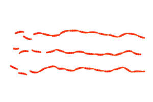 Fishing Lures: Flavoured Blood Worm Natural