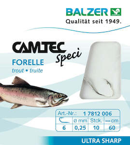 Accessories: Camtec Speci Trout Hook Silver #6