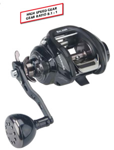 Fishing Reels: Adrenalin 7300DCT-L Baitcaster (12KG DRAG) Left Hand 240m of 0.25mm (Depth Control Technology)