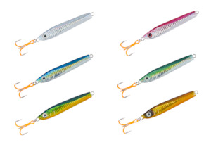 Saltwater: UV Jigs with Orange Treble Hook