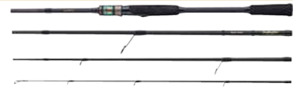 Freshwater: Carbon 2.25m 4 piece Travel rod 5-21g Cast weight - 60cm transport length