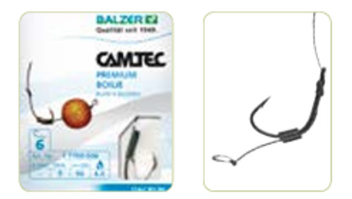 Freshwater: x5 Boilie Trace - #5 Hook with 6KG x 50cm leader