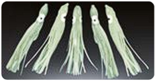 Fishing Lures: OCTOPUS LUMINOUS, SKIRTS | 5 Pack | 12cm