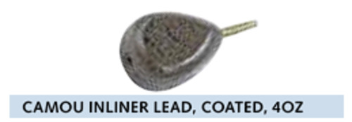 Saltwater: INLINER SINKER 4oz\113g - Camou coating Non-Reflective -Great for Stray line