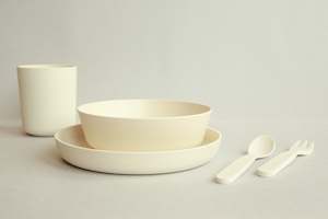 Bamboo Kids Dinner Set - Ivory