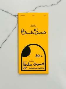 Chocolate Bar: Pandan Coconut 34%White Chocolate