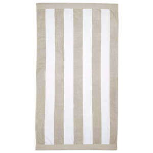 Classic Stripe Towel - Pebble