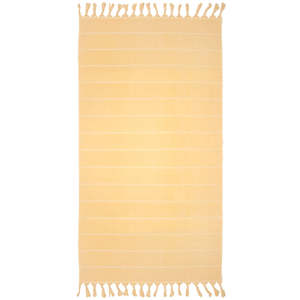 Santorini Beach Towel - Custard