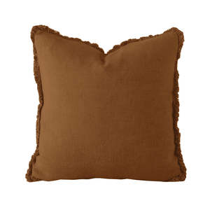 Cushions: Linen Cushion - Square - Hazel