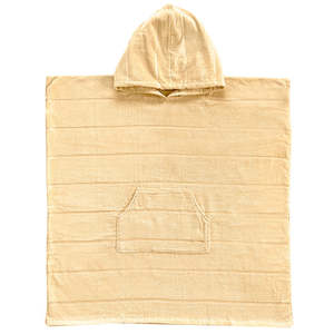 Beach Accessories: Santorini Adult Beach Hoodie - Custard