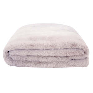 Frida Faux Fur Throw - Thistle