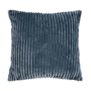 Channel Square Cushion - Steel Blue