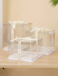Clear gift box three layer Luxe Persian Rugs