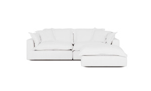 All Living: Cloud Cosy 3 Piece | Feather Cloud Modular Couch with Ottoman