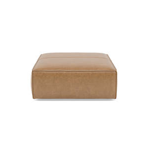 Ottomans: Baree | Leather Ottoman