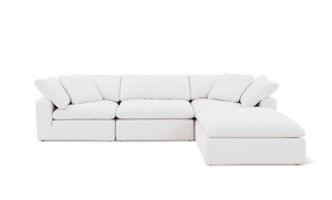 Cloud Classic | 4-Piece Modular Sofa (Includes Ottoman)/Chaise
