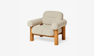 Ives Chair in Pax Boucle Off White