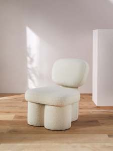 Padstow Chair in Ivory Boucle