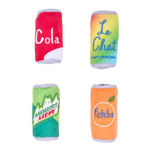 Cat: ZippyClaws Cat Toys 4-Pack - Drink Cans