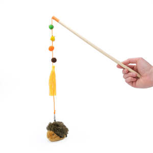 ZippyClaws Cat Toy Zippystick Hedgehog