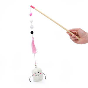 ZippyClaws Cat Toy Zippystick Marshmellow