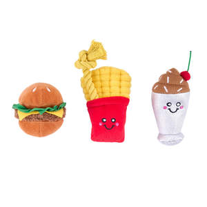 Sale: ZippyPaws Miniz 3-Pack - Fast Foods