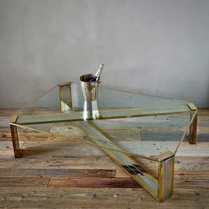 Products: 1970s Chrome & Brass Coffee Table