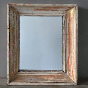 Products: Large French Mirror with Distressed Patina