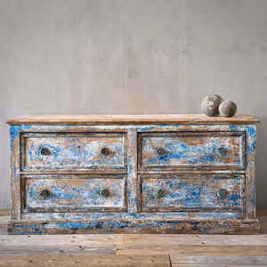 Products: Provincial Painted Bank of Drawers