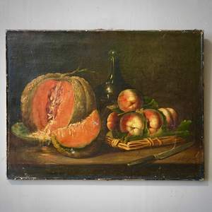 French Still-Life Oil Painting