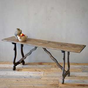 Products: Italian Oak Trestle Console Table