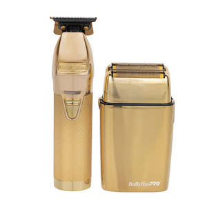 Clippers Shavers: BaBylissPRO GoldFX Outliner Trimmer And Shaver Duo
