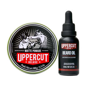 Uppercut Deluxe Hair and Beard Bundle - Matte Pomade SAVE $10