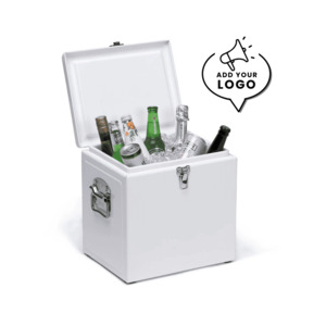 VINTAGE COOLER BOX WHITE - Branded - Barclae Ridge Gift Solutions