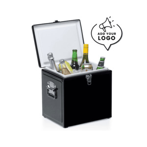 VINTAGE COOLER BOX BLACK- Branded - Barclae Ridge Gift Solutions